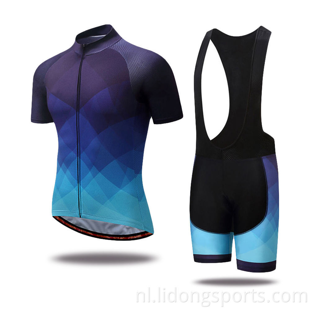 Populair fietslijtage Skin Suit Cycling -uniform voor mannen